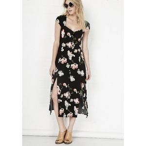 MinkPink Moonflower midi-dress